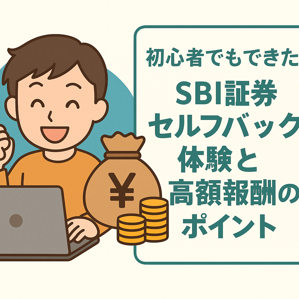 初心者でも簡単！SBI証券セルフバックで高額報酬を得る方法